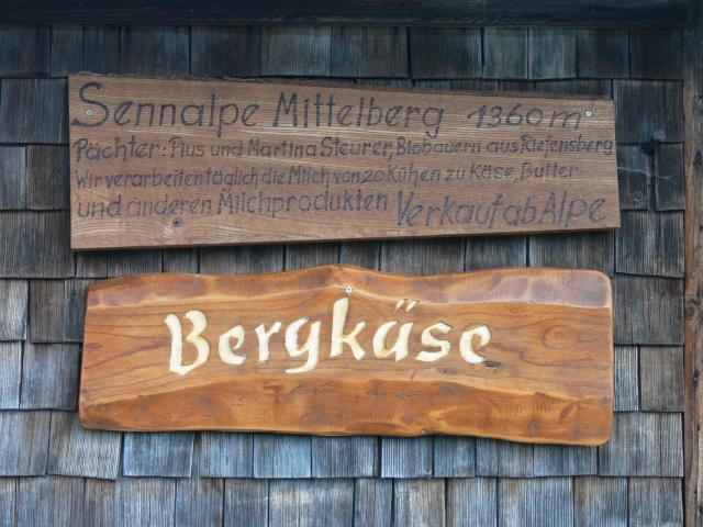 Alpe Mittelberg - Bergkäse